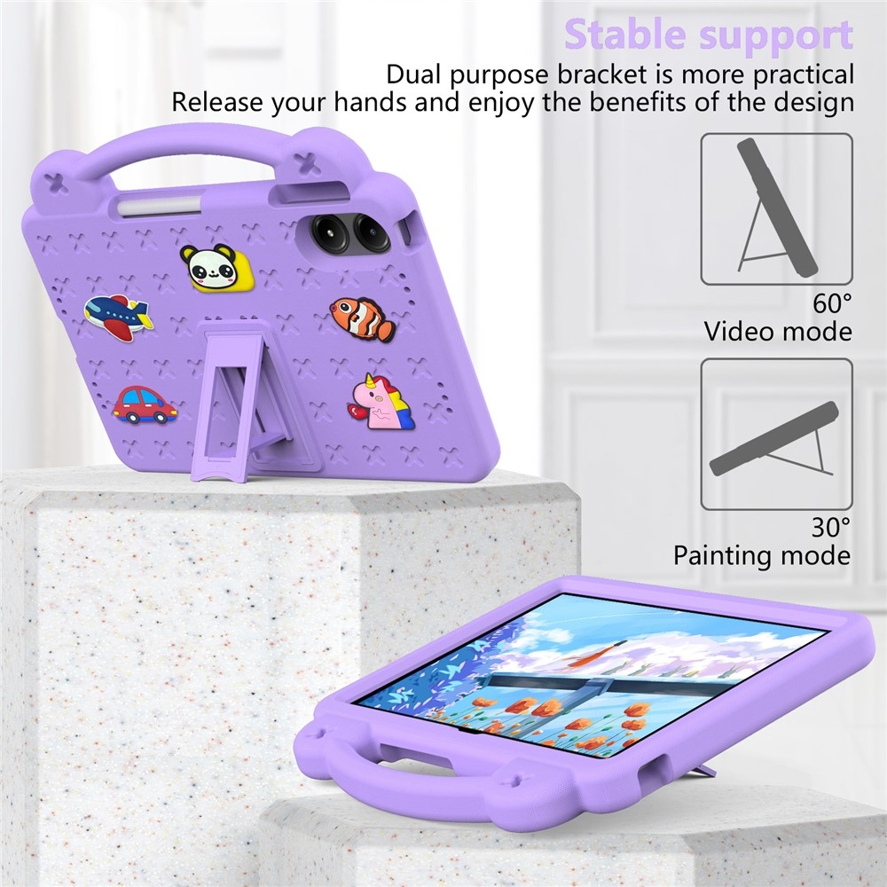 Xiaomi Redmi Pad 2 Pro gyerekeknek készült tartós táblagép tok - lila