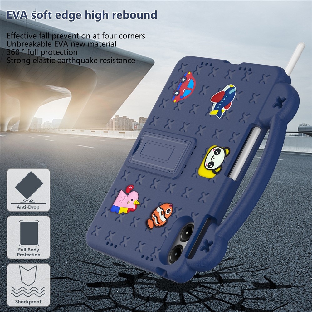 Xiaomi Redmi Pad 2 Pro gyerekeknek való tartós táblagép tok - sötétkék