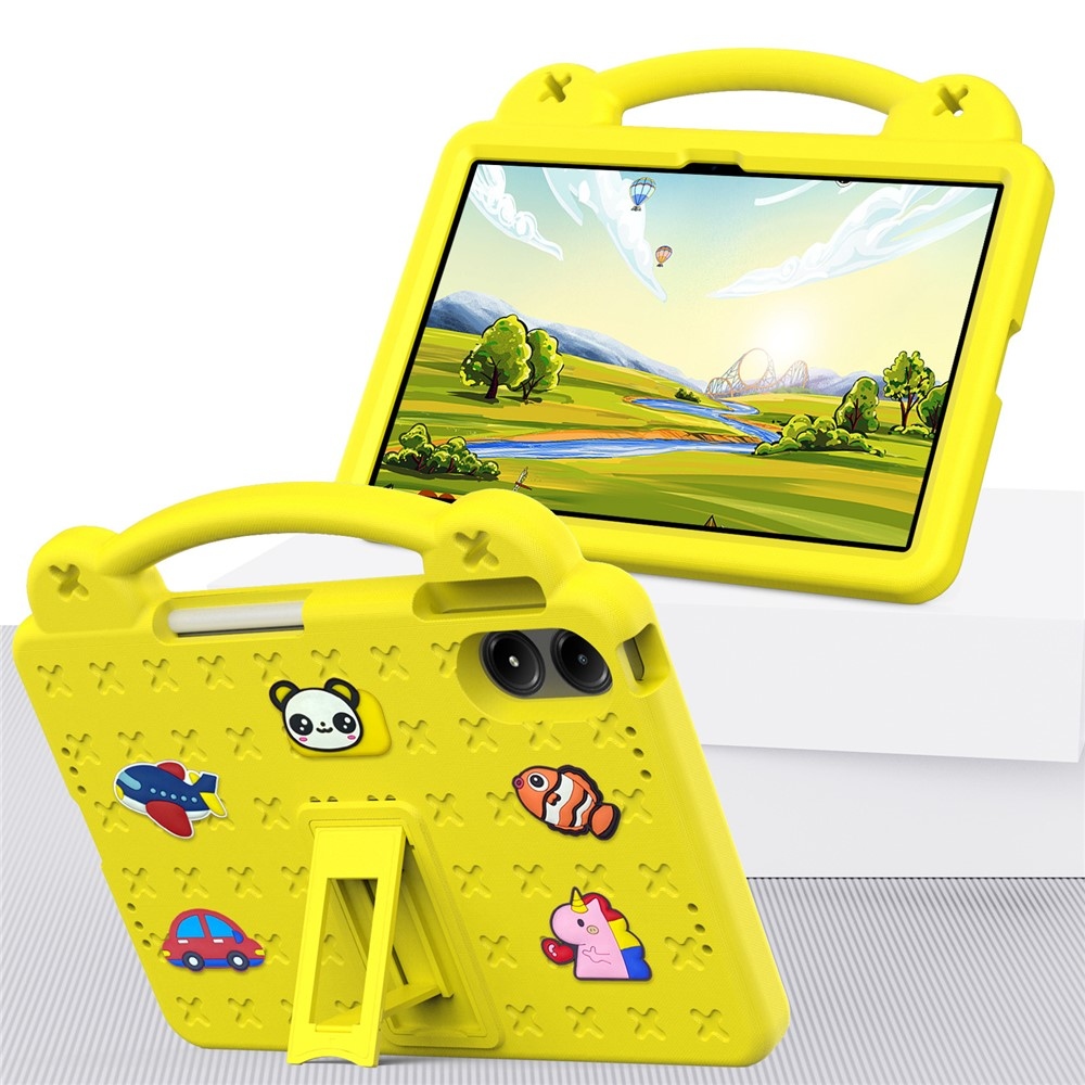 Xiaomi Redmi Pad 2 Pro gyerekeknek való tartós táblagép tok - sárga