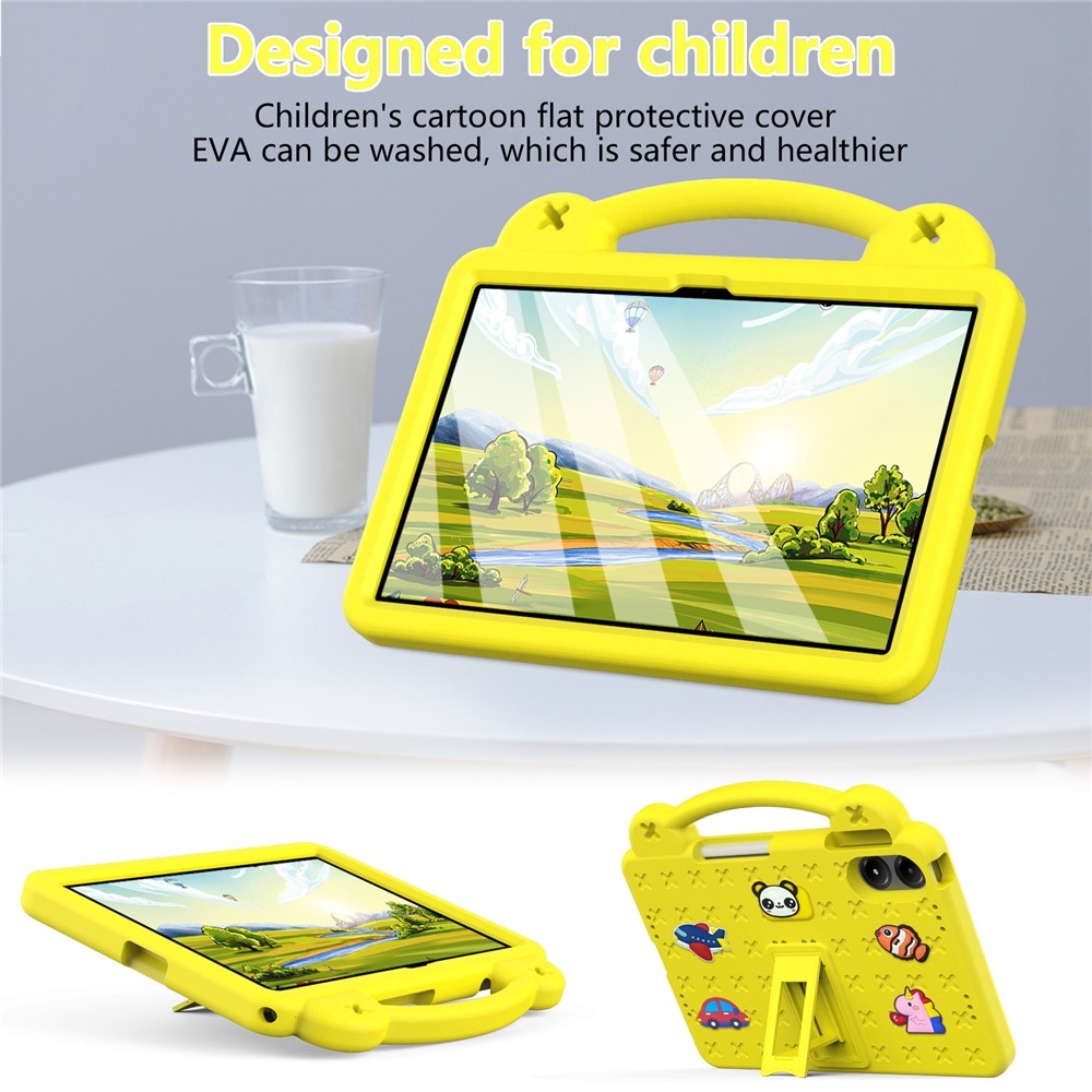 Xiaomi Redmi Pad 2 Pro gyerekeknek való tartós táblagép tok - sárga