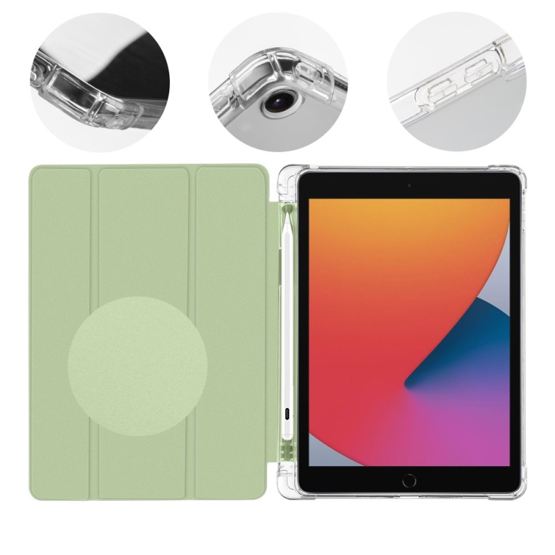 COVER:ME MistyTab tok iPad 10.2 2019/2020/2021 világoszöldhöz