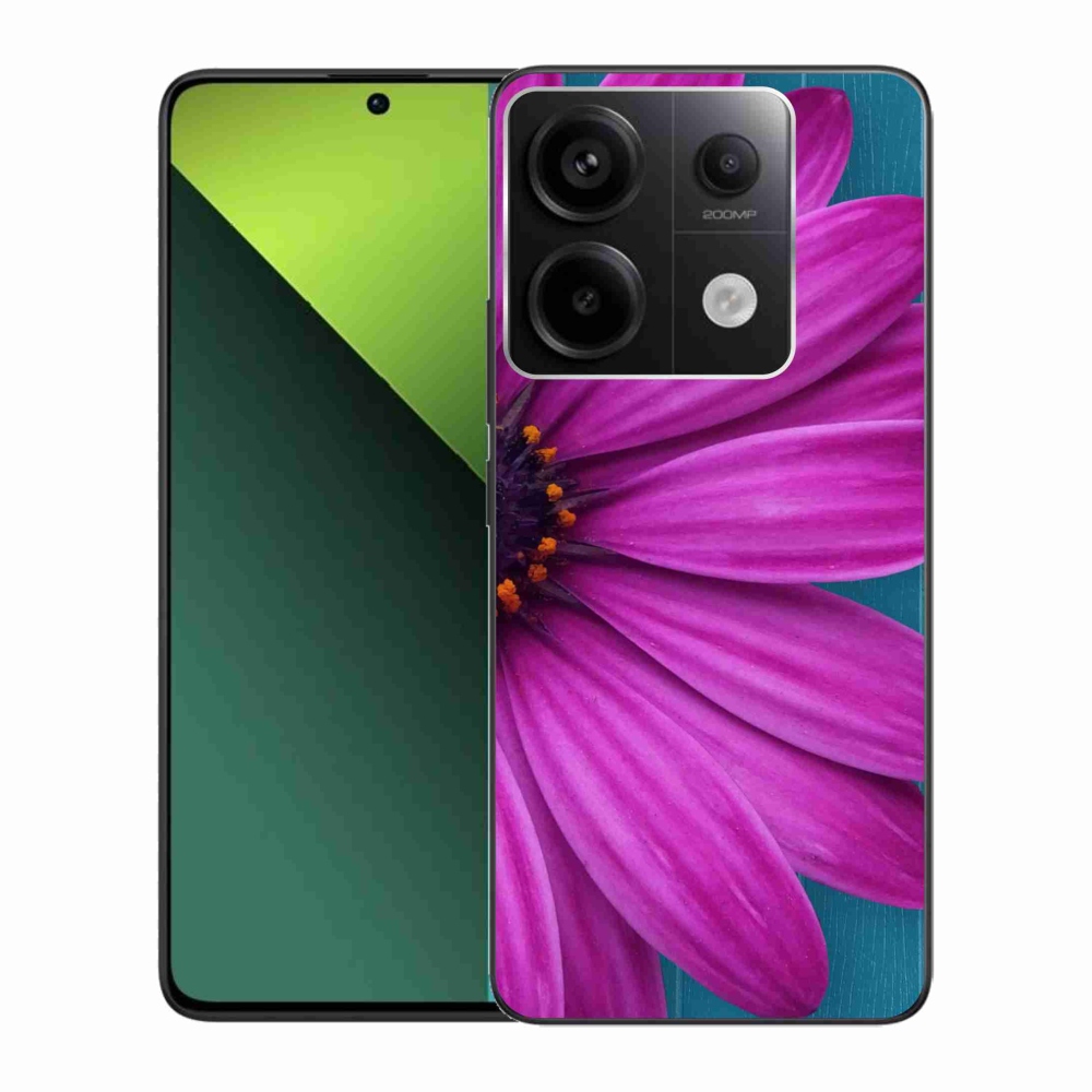 Gél tok mmCase a Xiaomi Redmi Note 13 Pro 5G/Poco X6 5G számára - lila százszorszép