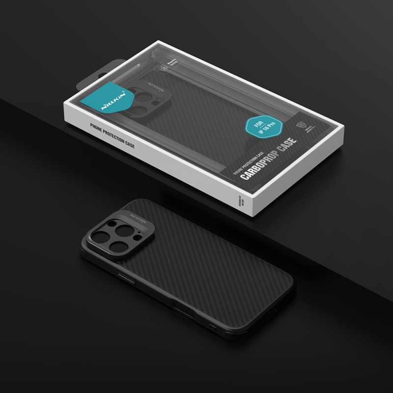 Nillkin CarboProp Aramid mágneses hátlap Apple iPhone 16 Pro készülékhez, fekete