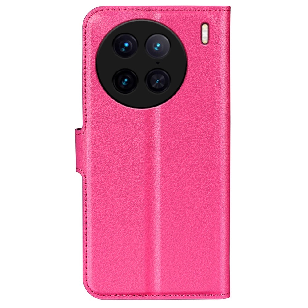 Litchi könyv tok a Vivo X90 Pro-hoz - rózsaszínű