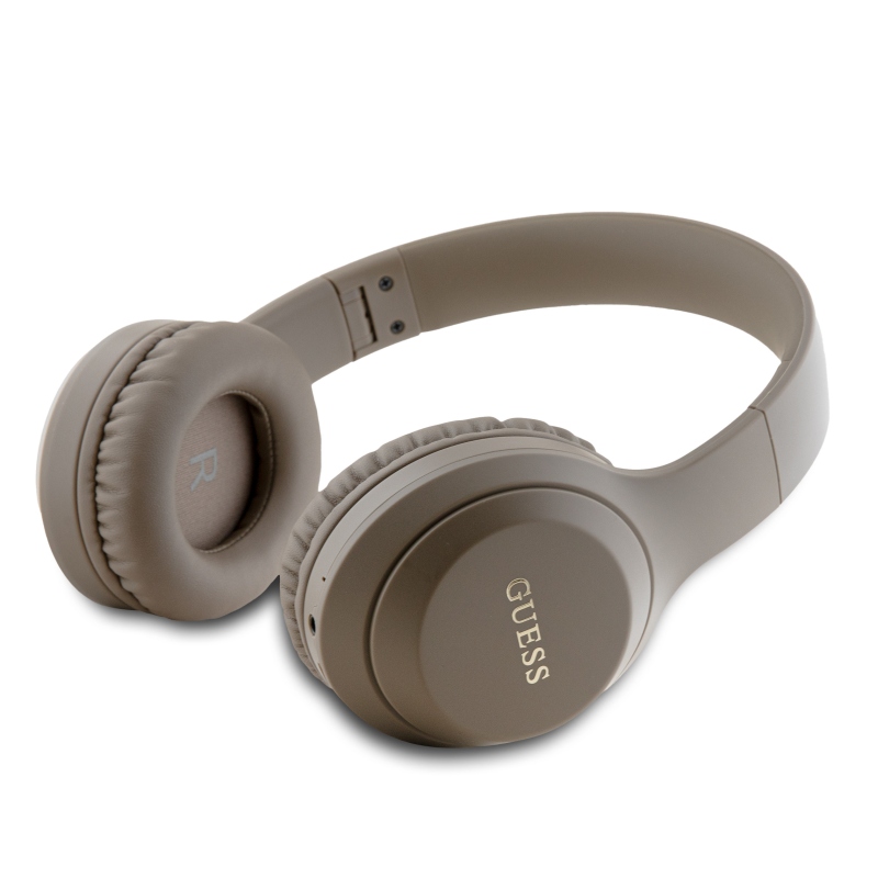 Guess Classic Silver Logo Bluetooth sztereó fejhallgató barna