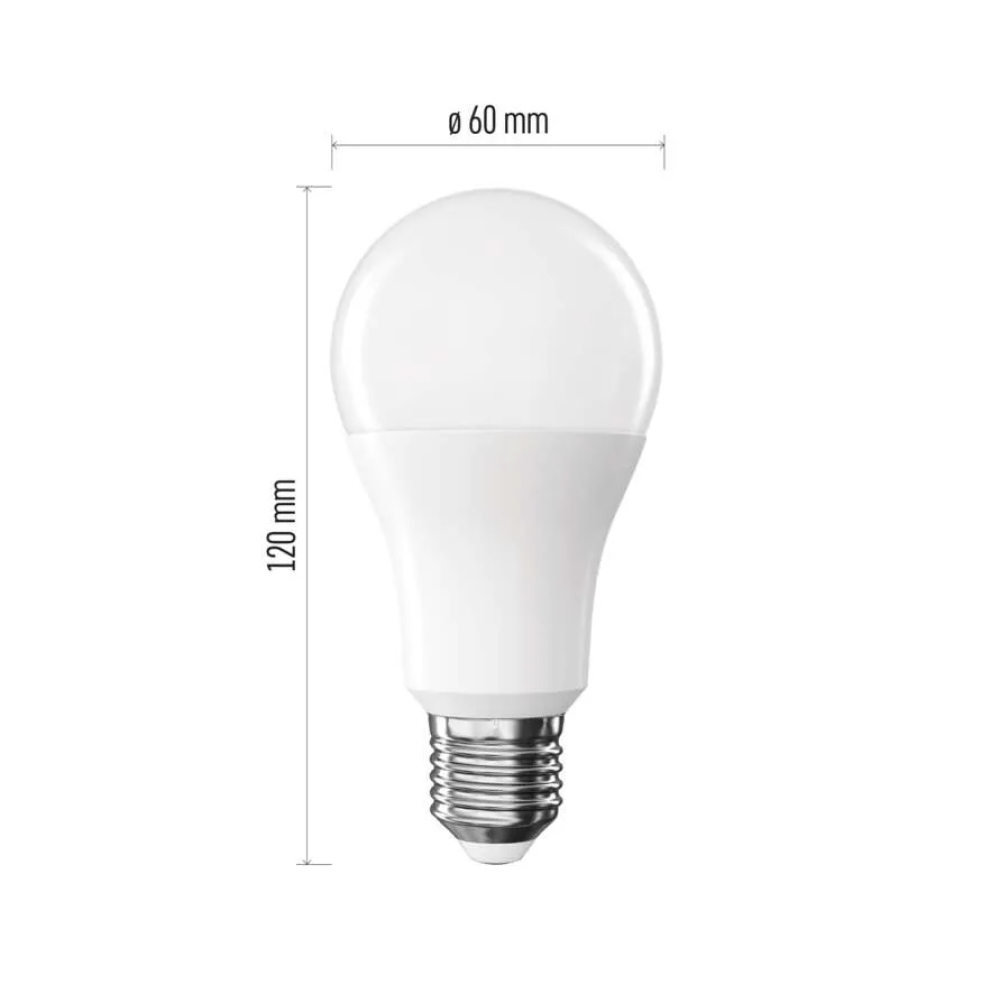 LED izzó Classic A60 / E27 / 13 W (100 W) / 1521 lm / meleg fehér