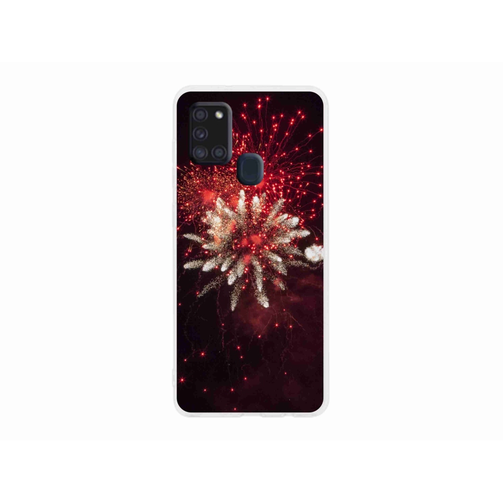 Gél borítás mmCase Samsung Galaxy A21s készülékhez - tűzijáték