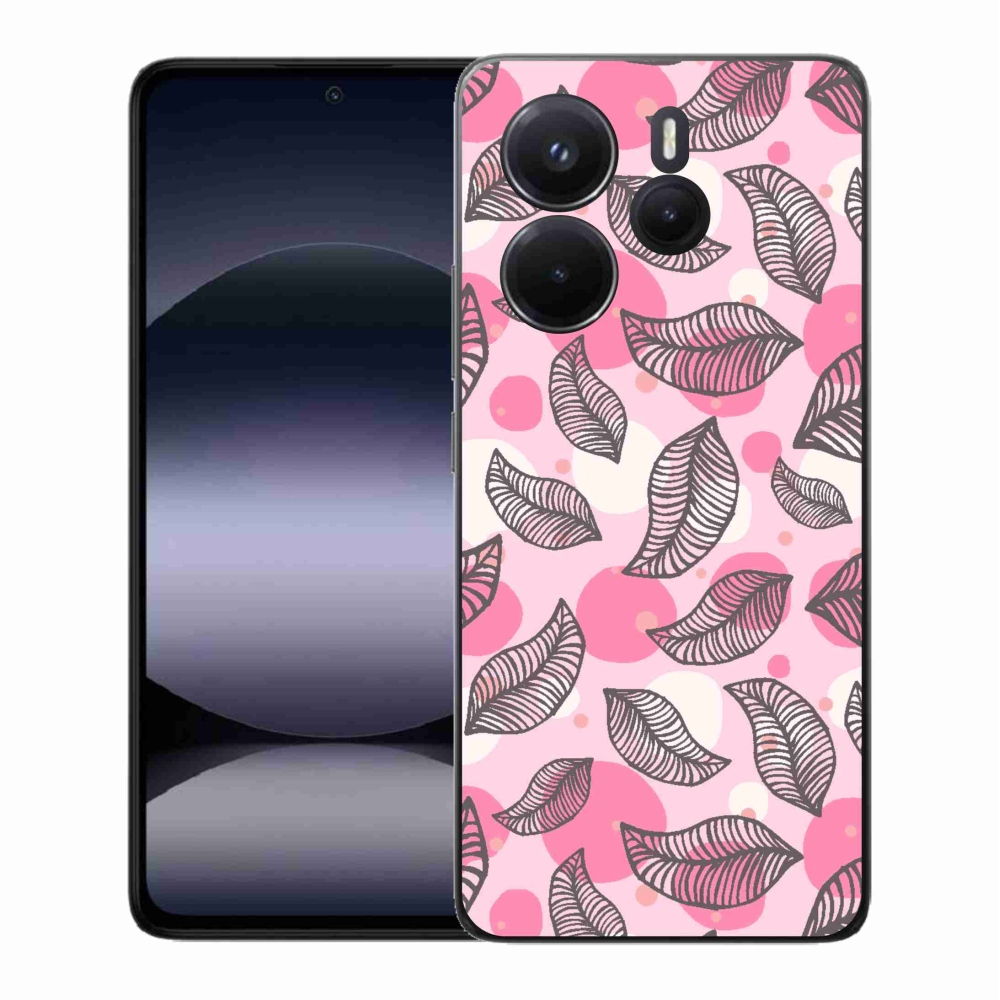 Gél borító mmCase a Xiaomi Redmi Note 14-hez - rajzfilmes hulló levelek