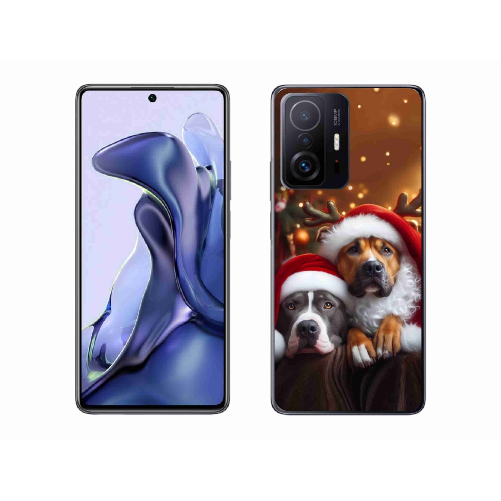 Gél borítás mmCase a Xiaomi 11T-hez - Karácsonyi kutyák
