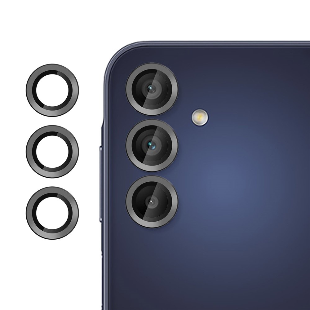 KLB kamera lencse üveg Samsung Galaxy A15 4G/5G (különálló üveg) - fekete