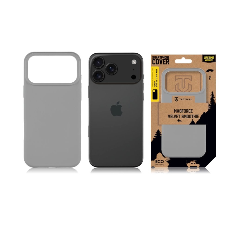 Taktikai MagForce bársony Smoothie borító az Apple iPhone 17 Pro Max ködös készülékhez