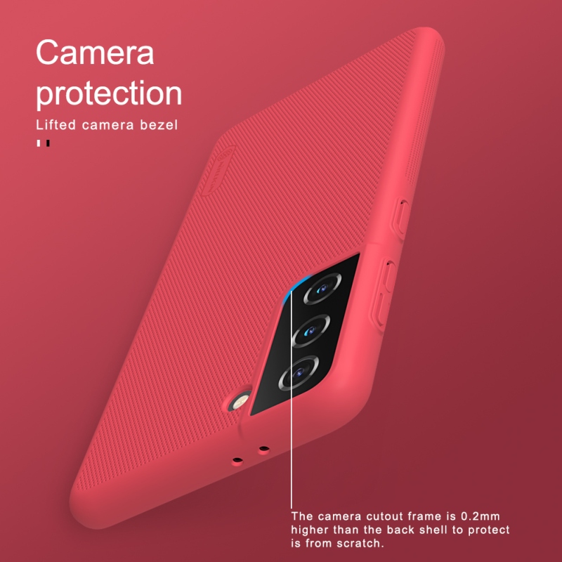 Nillkin Super Frosted Back Cover Samsung Galaxy S21 fekete színű hátlaphoz