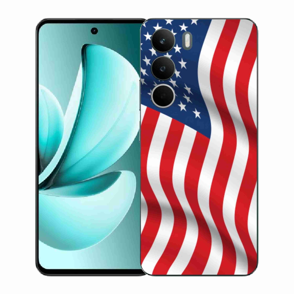 Gél borítás mmCase a Realme C71 készülékhez - amerikai zászló