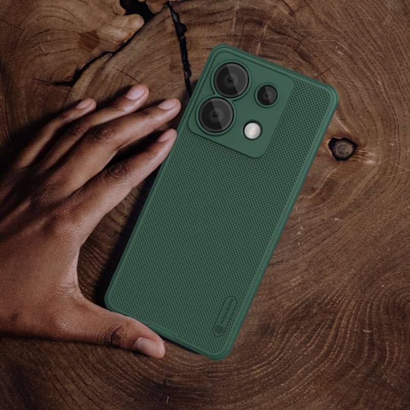 Nillkin Super Frosted PRO hátlap Xiaomi Redmi Note 13 Pro 5G/Poco X6 5G mélyzöld színű hátlaphoz