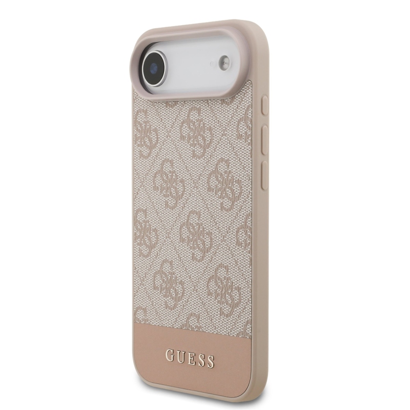 Guess PU 4G csíkos hátlap iPhone Air Pink készülékhez