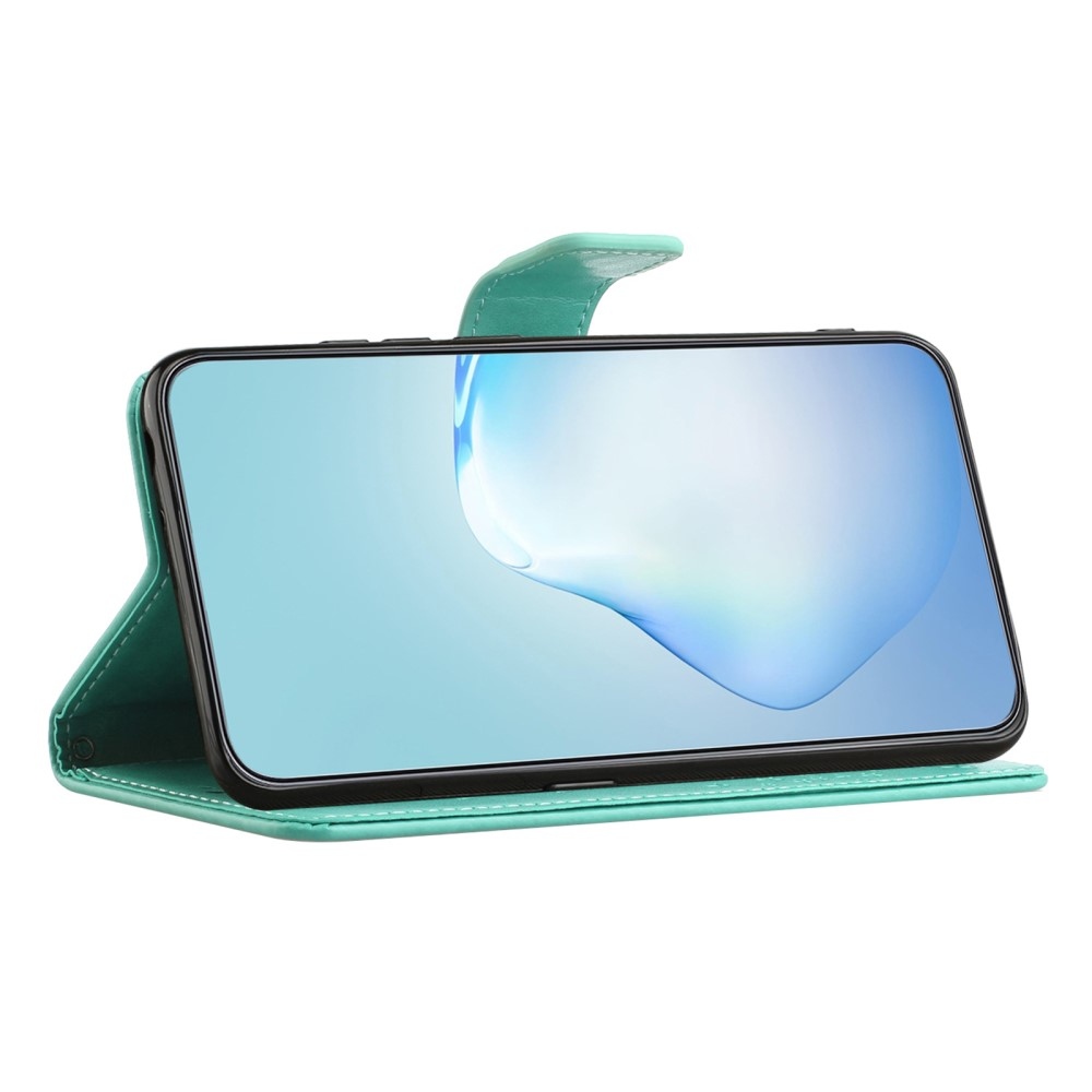 Fás könyv tok Samsung Galaxy A56 5G - teal színű