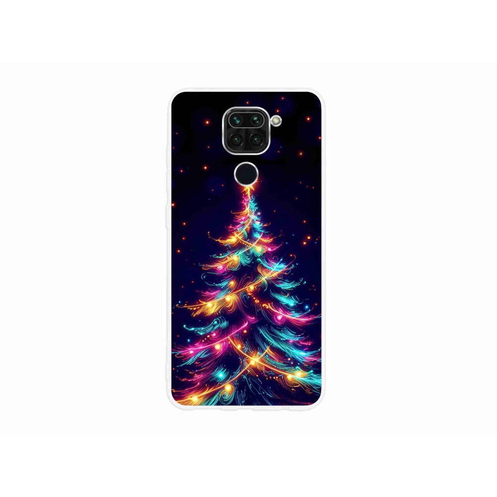 Gél borítás mmCase a Xiaomi Redmi Note 9-hez - neon karácsonyfa