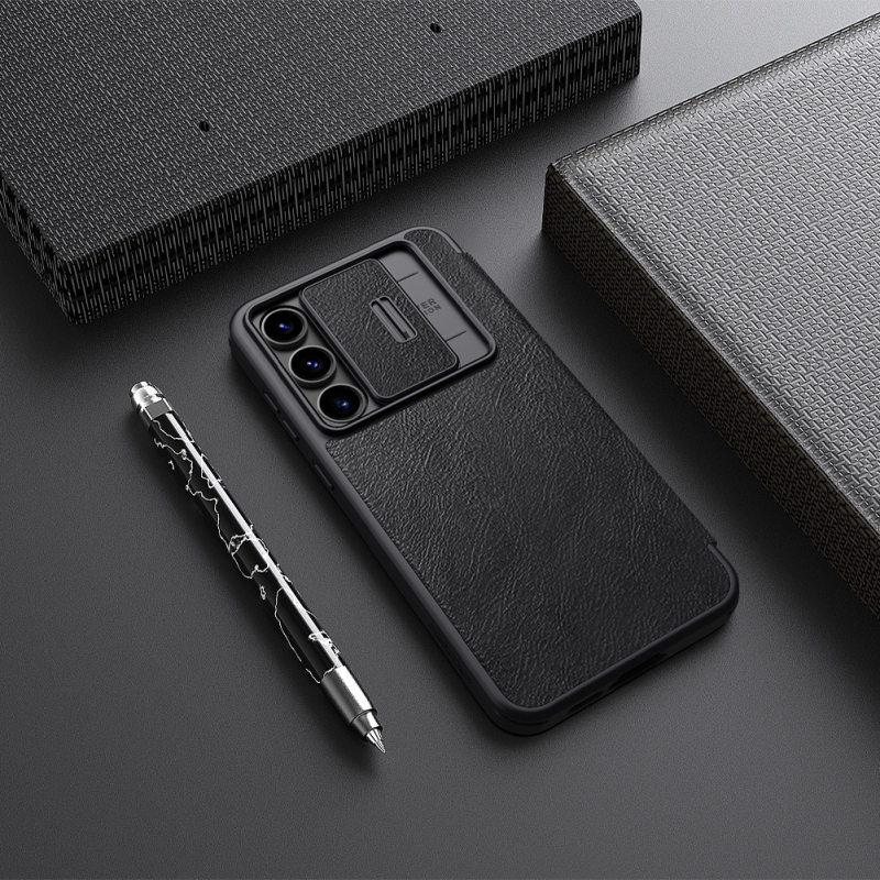Nillkin Qin Book PRO tok Samsung Galaxy S24 FE fekete