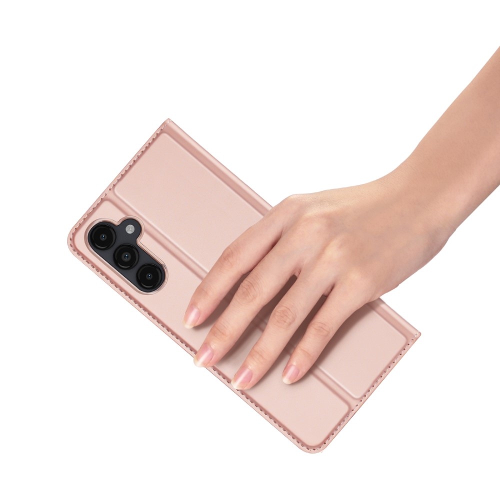 DUX könyv tok Samsung Galaxy A15 4G/5G készülékhez - rózsaarany színben