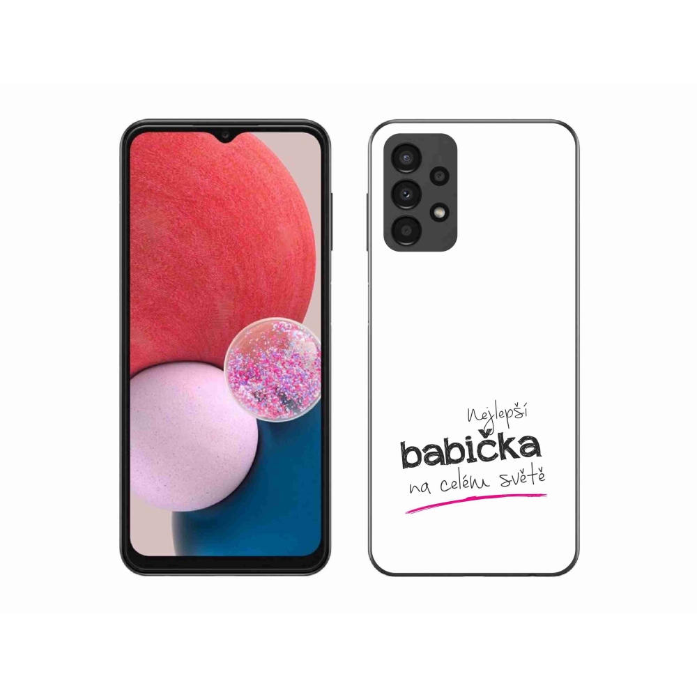 Gél borítás mmCase Samsung Galaxy A13 4G - Best Grandma 4 fehér háttérrel