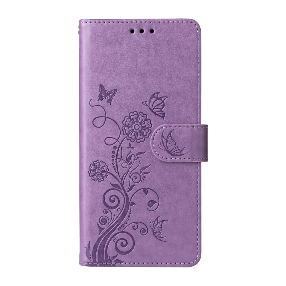 Virágos könyv tok Xiaomi Redmi A5 (173.45x79.35x8.45mm) - lila