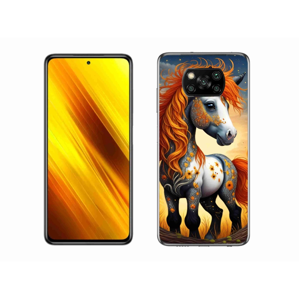 Gél borítás mmCase a Xiaomi Poco X3 Pro számára - színes póni