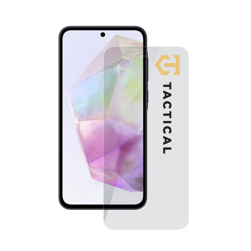 Taktikai üvegpajzs 2.5D üveg Samsung Galaxy A35 5G átlátszóhoz