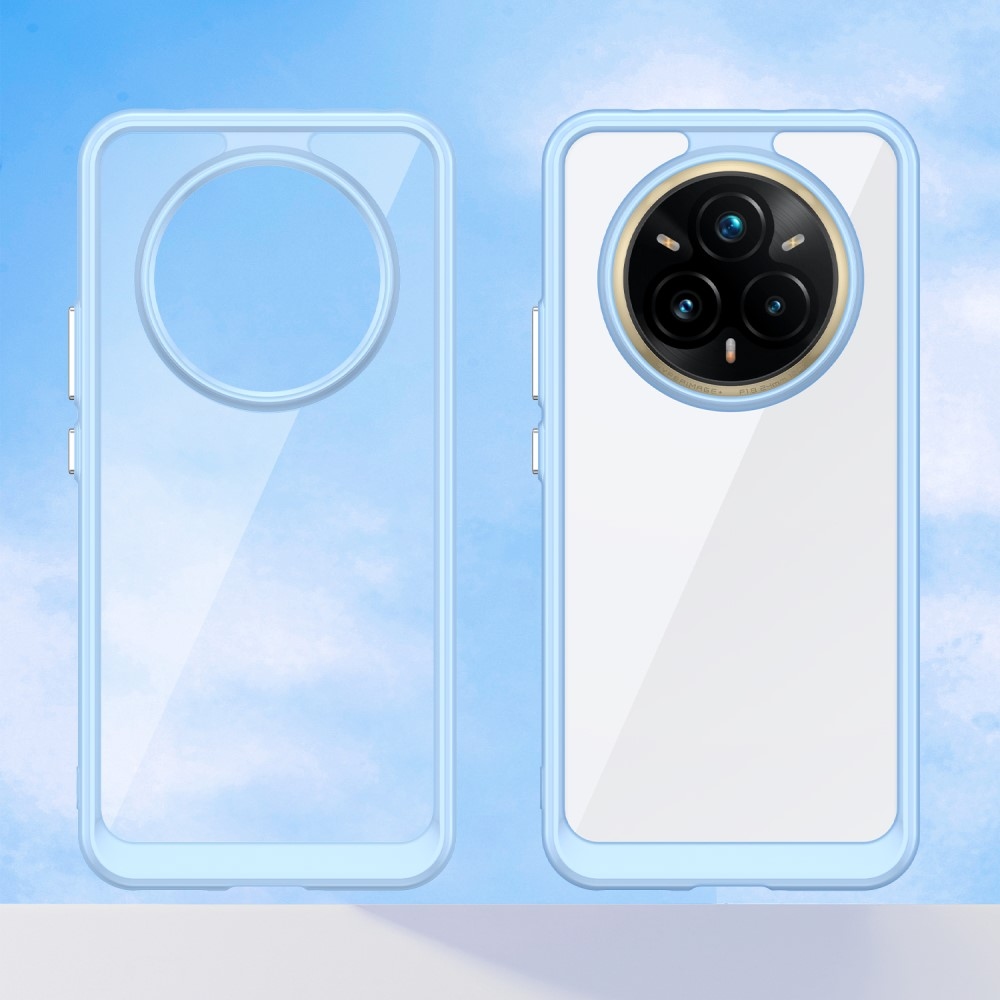 Gél tok fix hátlappal a Realme 14 Pro+ 5G készülékhez - kék