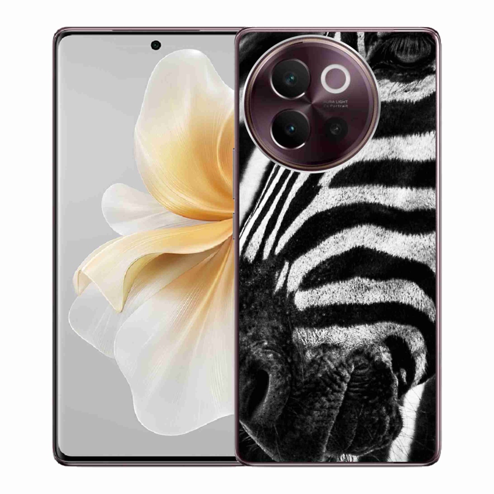 Zselés borítás mmCase a Vivo V40 Lite 5G készülékhez - zebra
