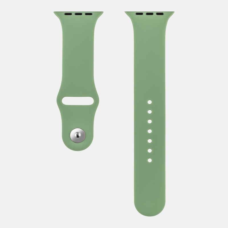 Csomag:ME szilikon szíj az Apple Watch 42-49mm M-L zöld színű órájához