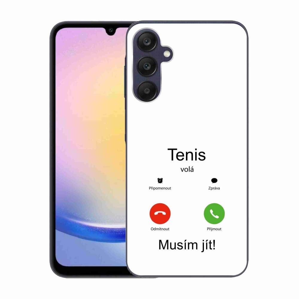 Gél borítás mmCase Samsung Galaxy A25 5G - tenisz hívások fehér háttérrel