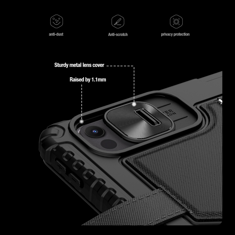 Nillkin Bumper GO billentyűzet tok (háttérvilágításos verzió) iPad Pro 13 2024 Fekete
