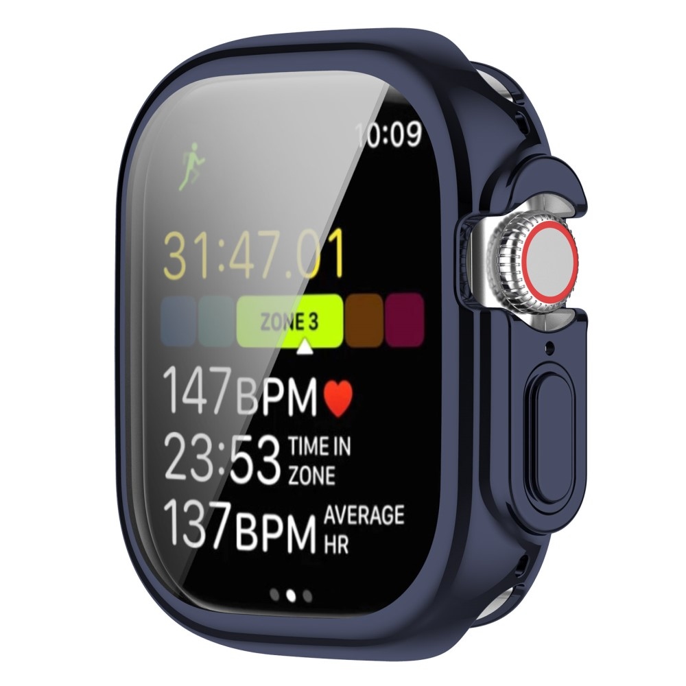 Puha, pattintható zselés védőtok Apple Watch Ultra/Ultra 2 49 mm-es órához - sötétkék