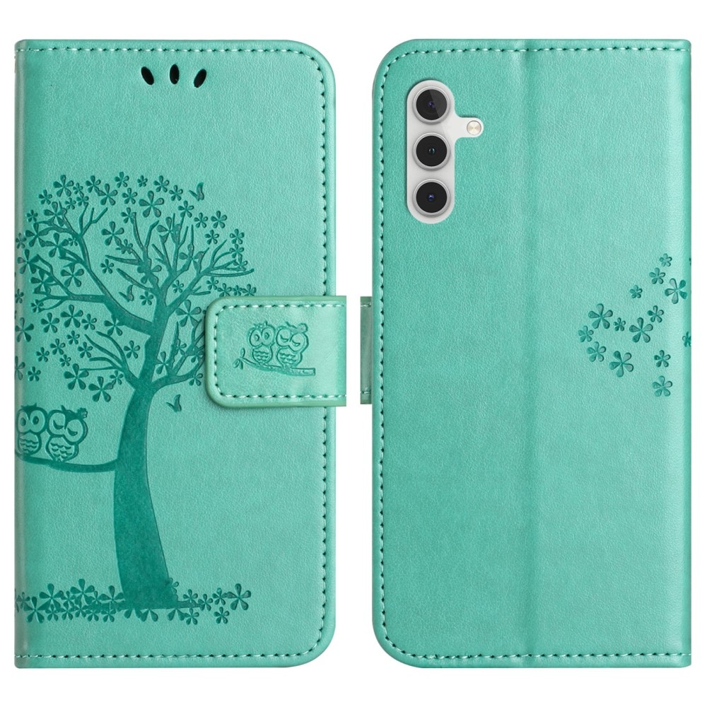 Fás könyv tok Samsung Galaxy A56 5G - teal színű