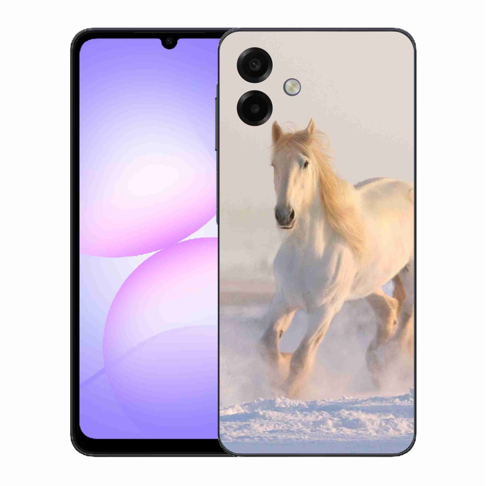 Zselés borítás mmCase Samsung Galaxy A07 4G - ló a hóban