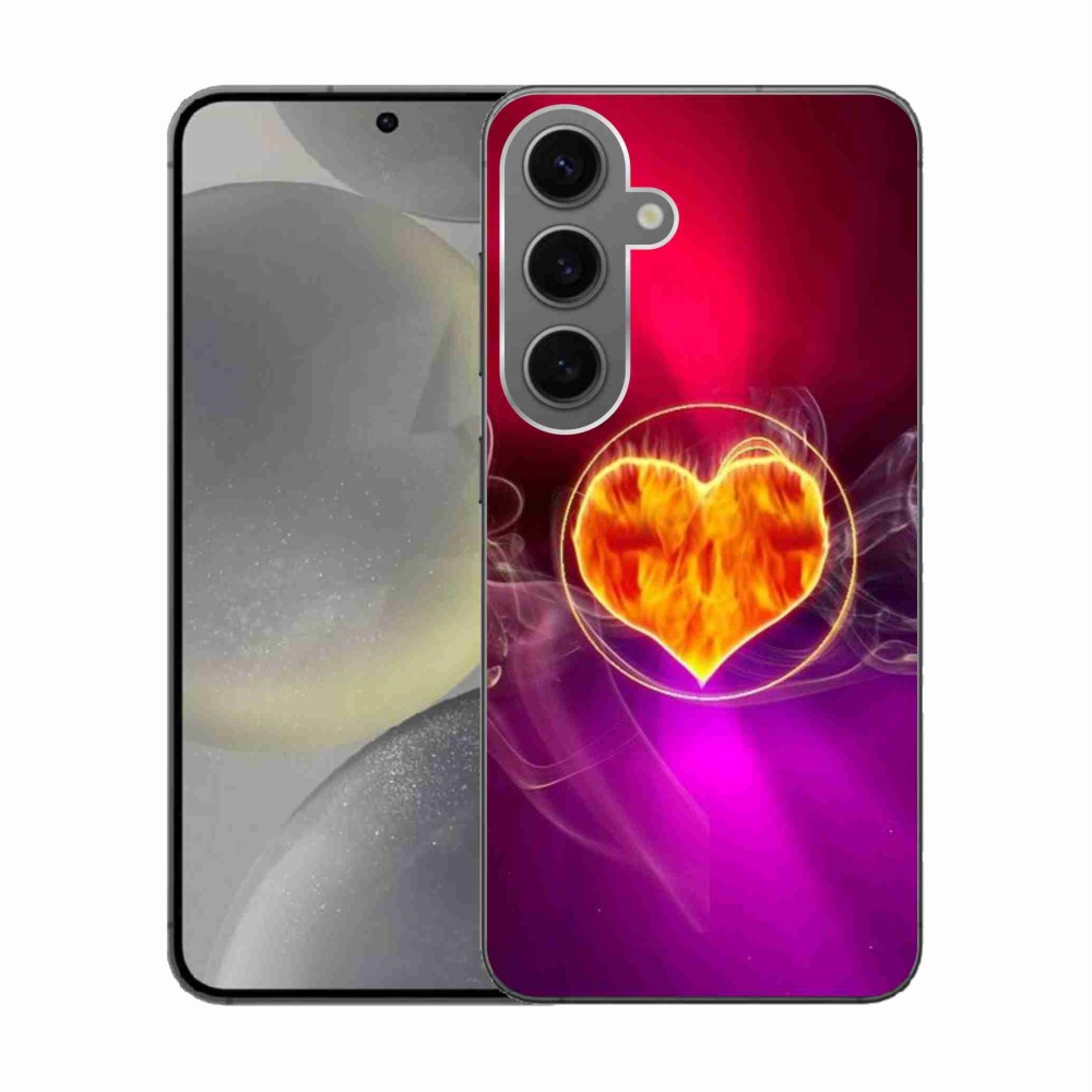 Gél borítás mmCase Samsung Galaxy S24 készülékhez - tüzes szív