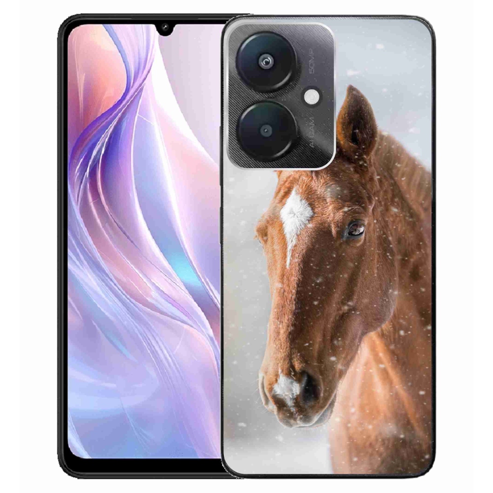 Gél borítás mmCase a Xiaomi Redmi 13C 5G - barna ló 2