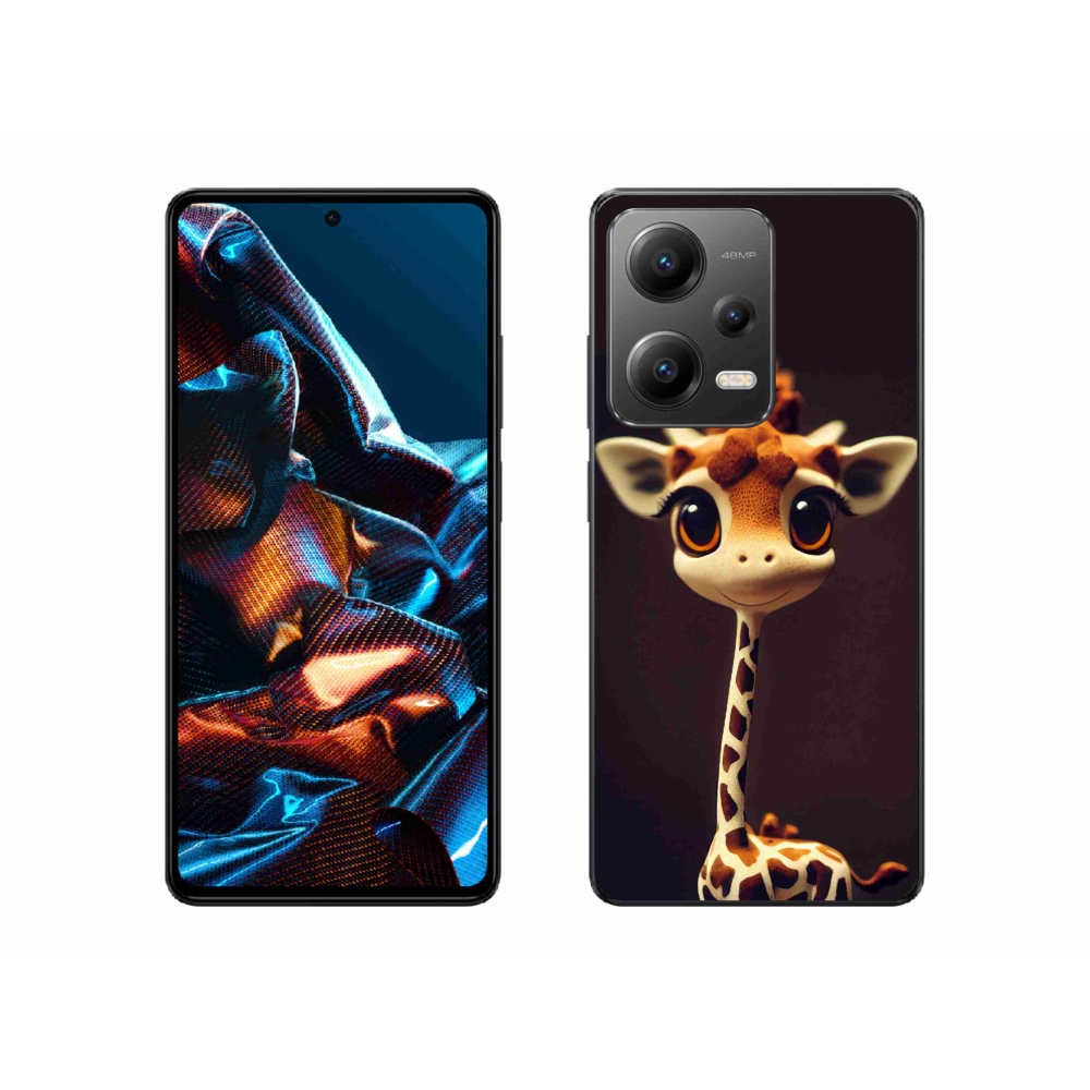 Gél borítás mmCase a Xiaomi Redmi Note 12 Pro 5G-hez - kis zsiráf