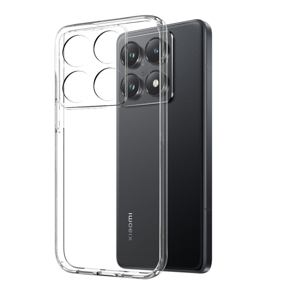 NORTHJO átlátszó zselés tok + edzett üveg Xiaomi 14T Pro - átlátszó