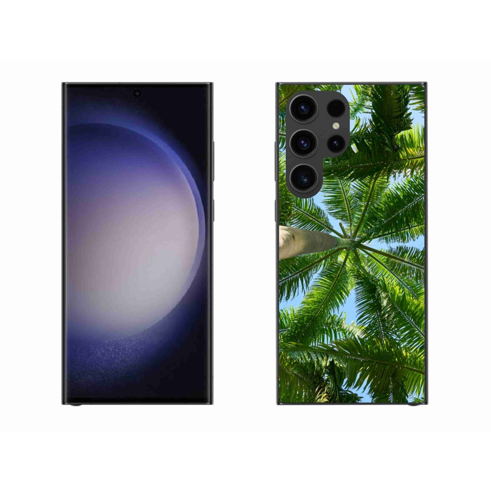 Gél borítás mmCase Samsung Galaxy S23 Ultra 5G - pálmafa - Samsung Galaxy S23 Ultra 5G számára