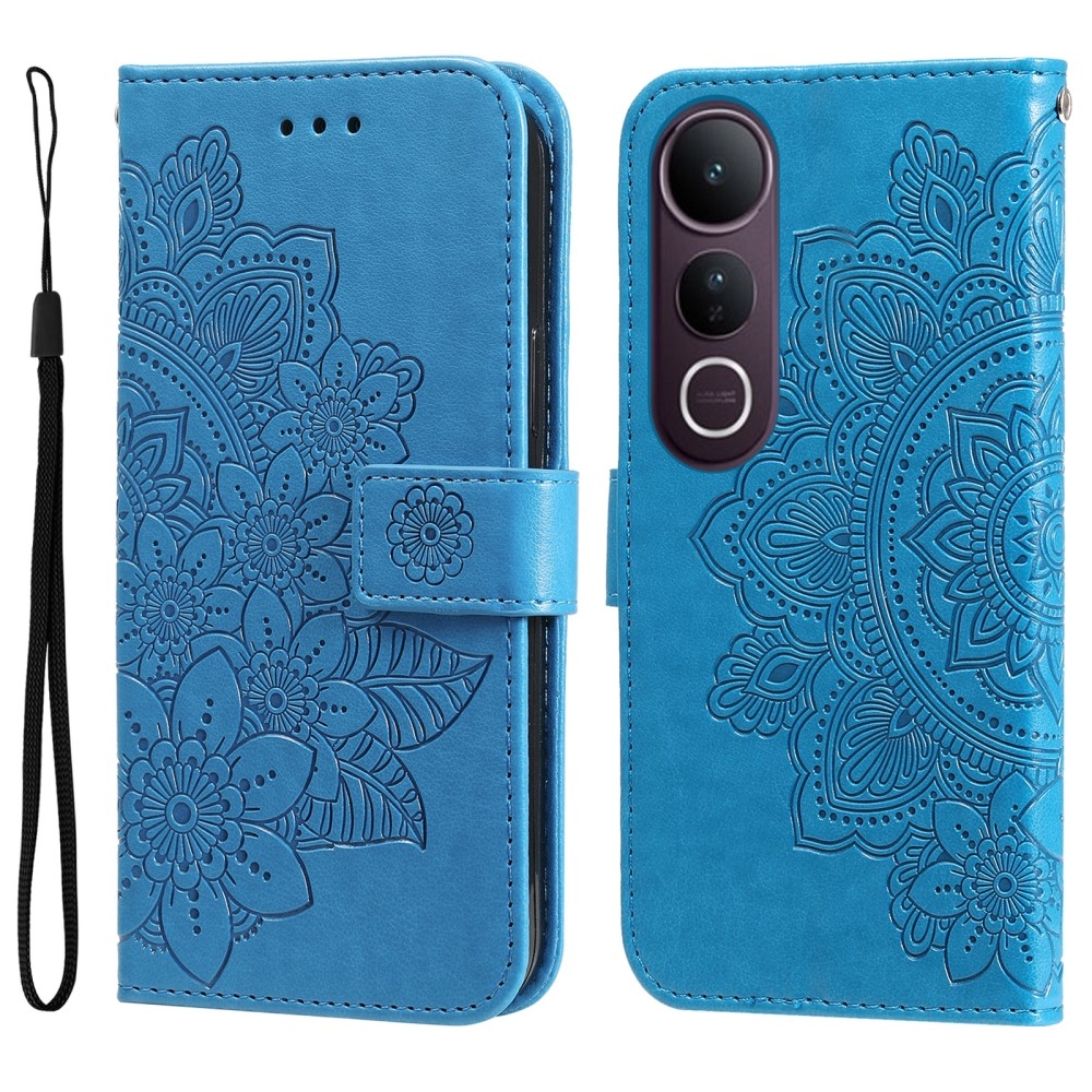 Mandala könyv tok a Vivo V50 Lite 4G/5G készülékhez - kék