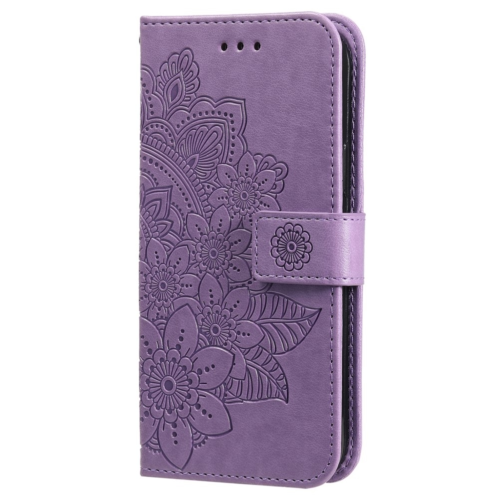 Mandala könyvtáska a Realme GT 7 Pro 5G készülékhez - lila
