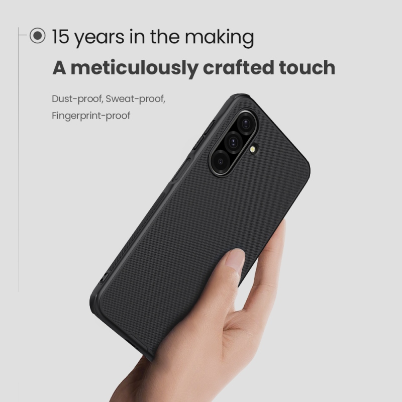Nillkin Super Frosted PRO hátlap a Samsung Galaxy A26 5G számára Fekete