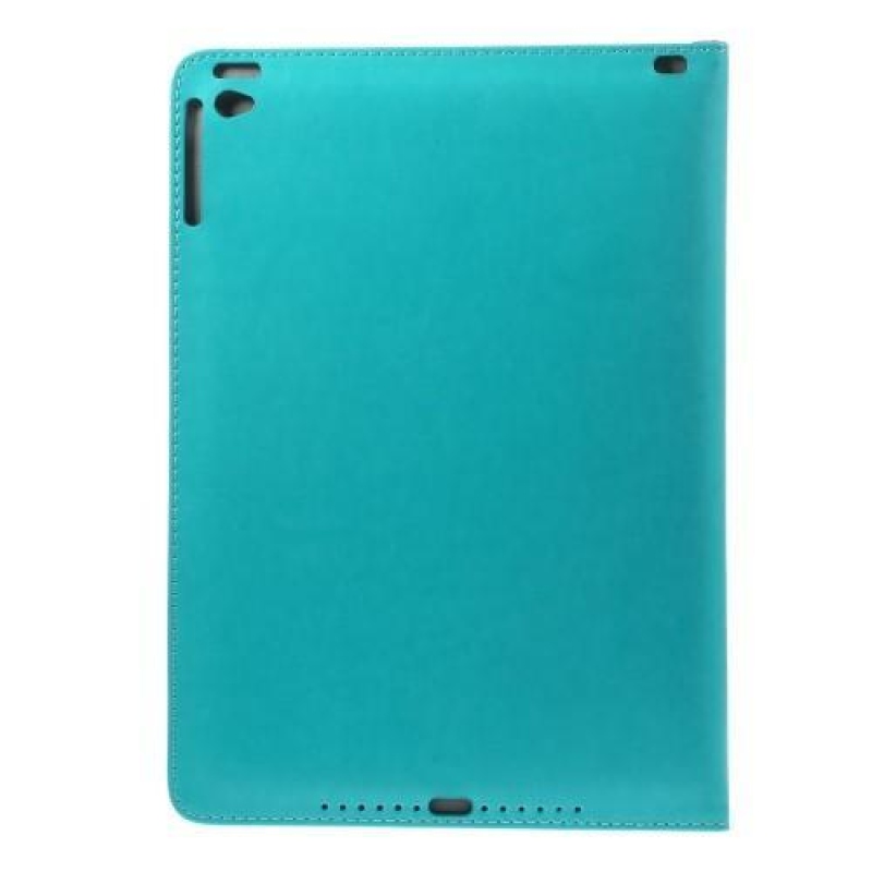 Kusi PU bőr tok állvánnyal iPad Air 2 készülékhez - kék