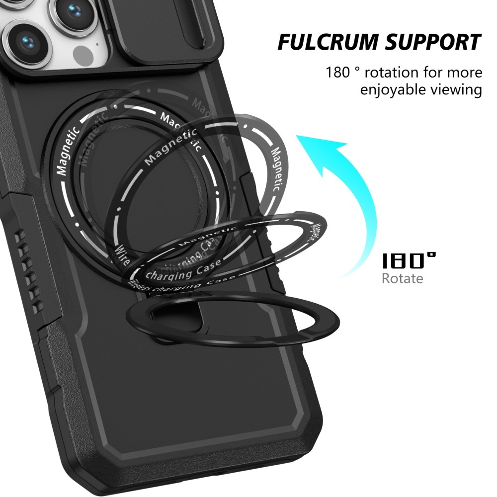 Katonai tartós védőburkolat MagSafe-vel iPhone 14 Pro Max készülékhez - Fekete