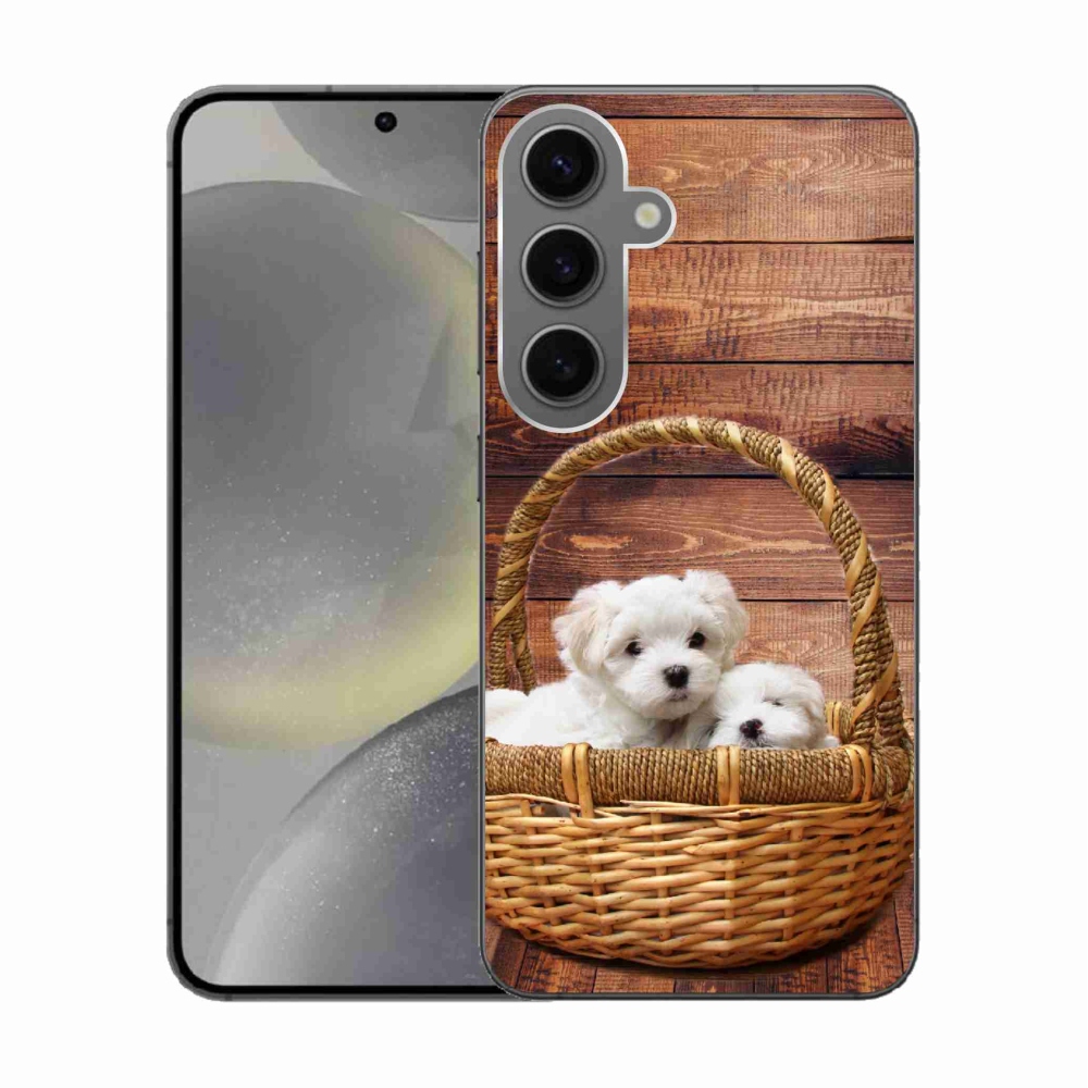 Gél védőhuzat mmCase Samsung Galaxy S24 készülékhez - kölyökkutyák