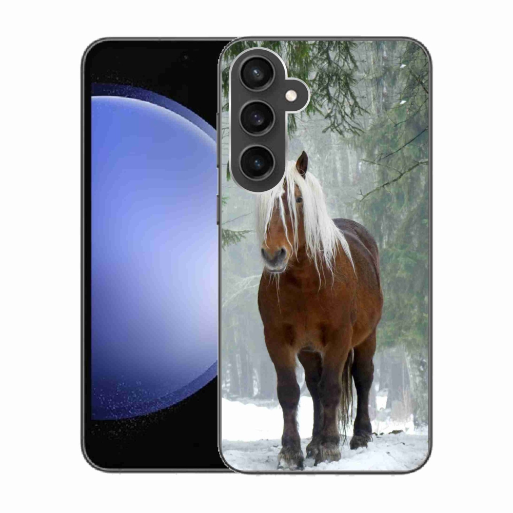 Zselés tok mmCase Samsung Galaxy S23 FE - ló az erdőben