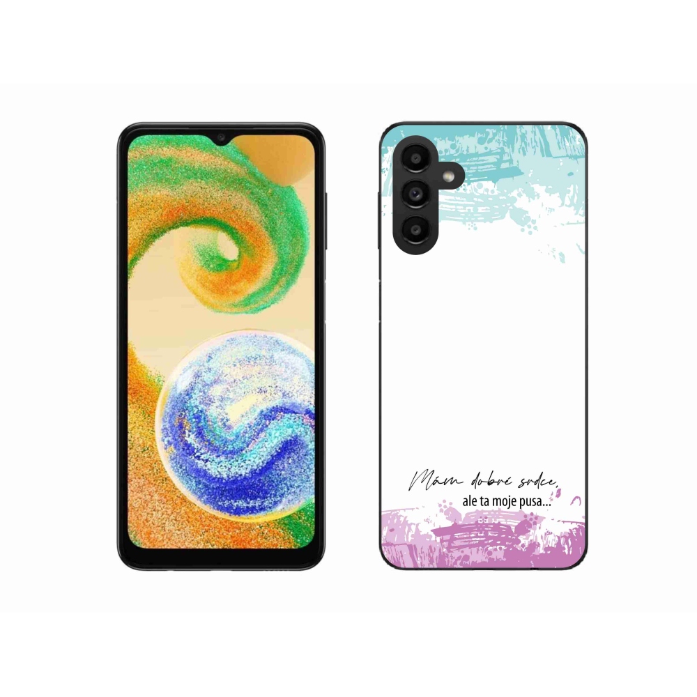 Gél borító mmCase Samsung Galaxy A04s (164.7x76.7x9.1mm) - vicces szöveg 3 fehér háttérrel