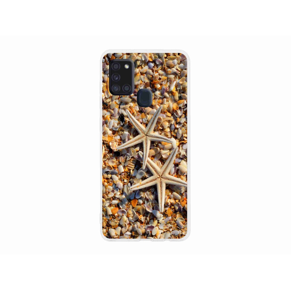 Gél védőhuzat mmCase Samsung Galaxy A21s készülékhez - tengeri csillag