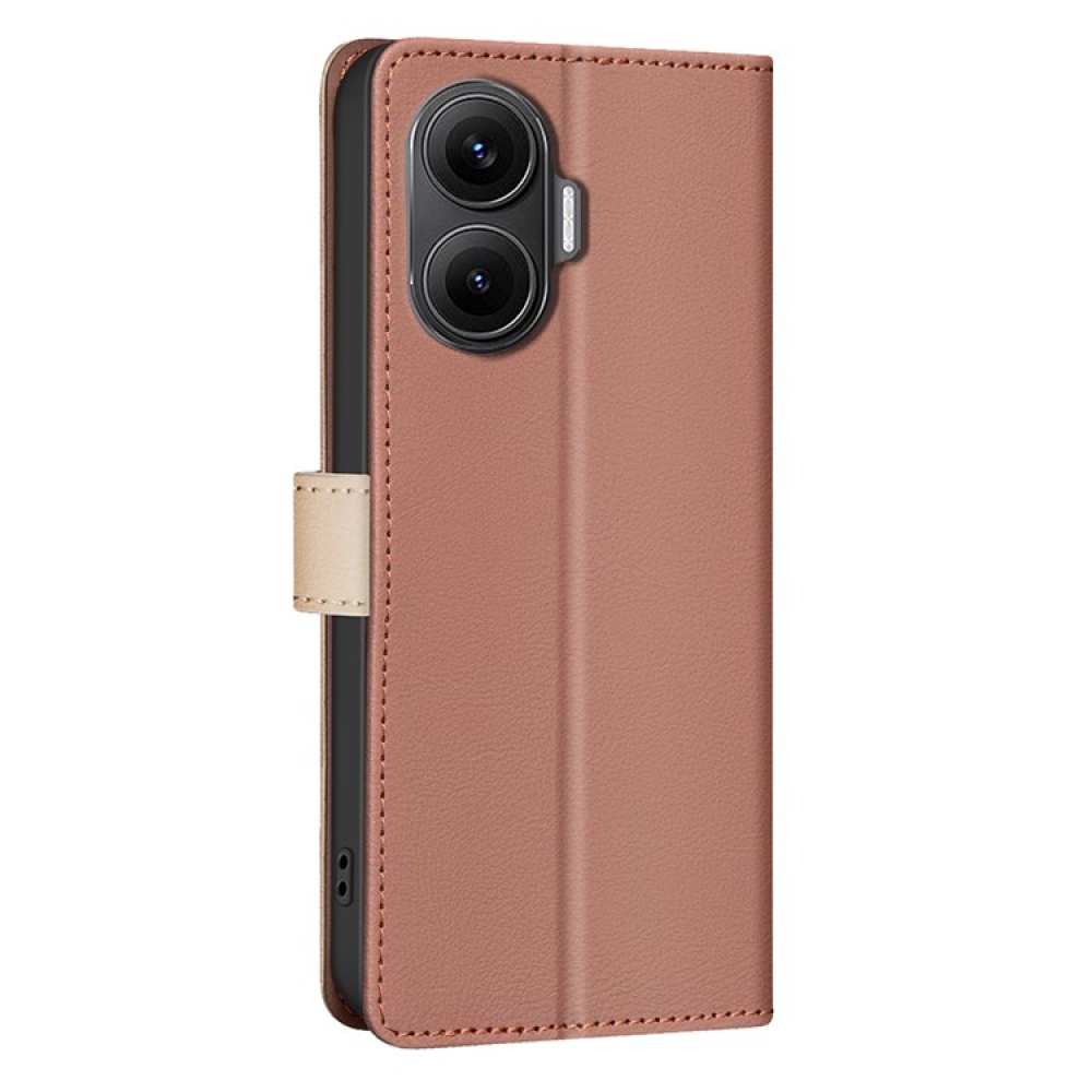 BNF DUO könyvtáska Xiaomi Poco F7 5G - barna